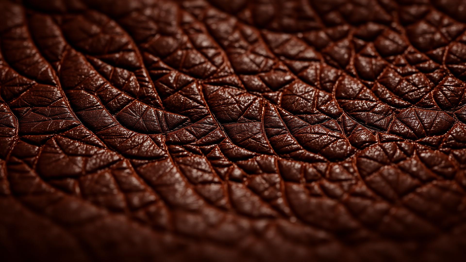Macro walnut leather grain